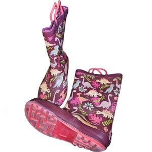Landchief Colorful Dinosaur Rain Boots